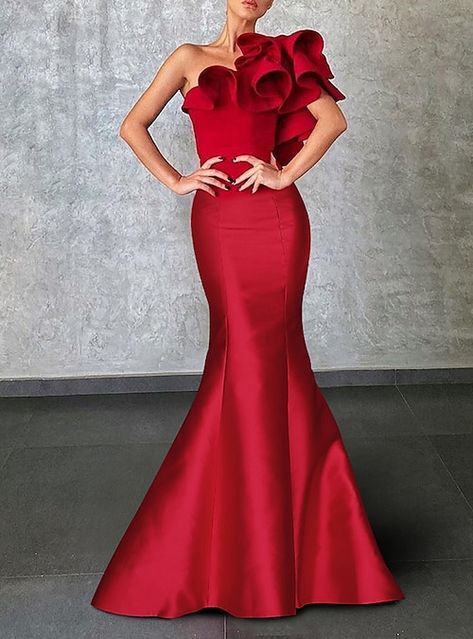 Red Formal Gown Elegant, Red Evening Dresses Elegant, Prom Mermaid Dresses, Red Elegant Dress, Corset Dress Formal, Corset Evening Dress, Green Dress Formal, Dress Formal Wedding Guest, Red Green Dress