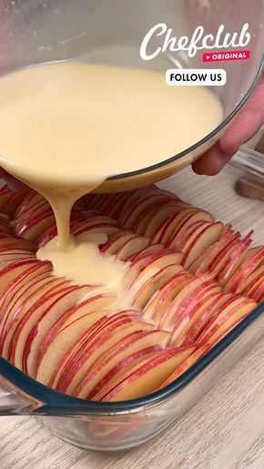 Disappearing Apple Pie, Recipes With Apples, Apple Desert, Apple Pie Recipe Homemade, Resipi Kek, Chef Club, Chefclub Tv, Apple Pie Recipe, Apple Dessert