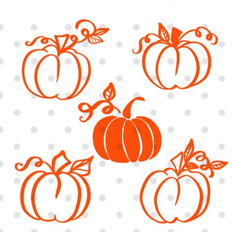 In today's post, I am giving away Five Free Pumpkin SVG Outline Files for special autumn DIY crafts and projects. Personal and commercial use ok! Pumpkin Silhouette Svg, Svg Pumpkin Free, Fall Leaves Svg Free, Cricut Pumpkin Projects, Pumpkin Svg Free Cricut, Free Pumpkin Svg Files For Cricut, Pumpkin Outline Templates, Pumpkin Svg Free, Cricut Thanksgiving