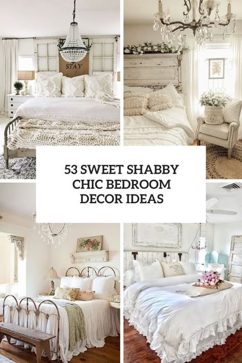 sweet shabby chic bedroom decor ideas cover White Shabby Chic Bedroom, Vintage Shabby Chic Bedroom, Shabby Chic Headboard, Shabby Chic Romantic Bedroom, Shabby Bedroom, Shabby Chic Bedroom Furniture, Shabby Chic Decor Bedroom, Chic Bedroom Decor, Estilo Shabby Chic