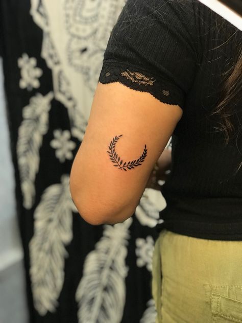 Tattoo On Elbow For Women, Back Elbow Tattoo Women, Elbow Crease Tattoo Inner, Moon Elbow Tattoo, Tattoo Behind Elbow, Above Elbow Tattoos, Back Elbow Tattoo, Elbow Crease Tattoo, Above Elbow Tattoos For Women