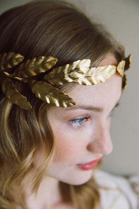 Laurel Crown Aesthetic, Greek Leaf Crown, Laurel Leaf Crown, Basket Girl, Laurel Crown, Crown Aesthetic, Goddess Crown, Leaf Crown, Laurel Leaf