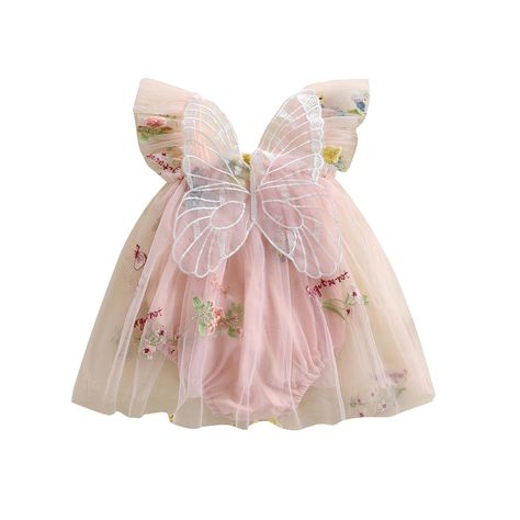 PRICES MAY VARY. 🦋High Quality Fabric: Baby fairy dresses are made of 100% polyester, fairy dress baby is soft and breathable, high quality fabric provides excellent wearing experience, 2024 New style, your little princess will love! Baby girl Halloween costumes so so so beautiful. 🦋2024 New Style: Halloween costume baby, butterfly wings dresses for infant girls, baby fairy costume with 3D flowers, sleeveless, floral embroidery, fairy wings baby, baby fairy wings, cute butterfly wings on the b Baby Fairy Costume, Baby Girl Halloween Costume, Butterfly Wing Dress, Embroidery Fairy, Fairy Theme Birthday Party, Girls Butterfly Dress, Fairy Theme, Fairy Garden Birthday Party