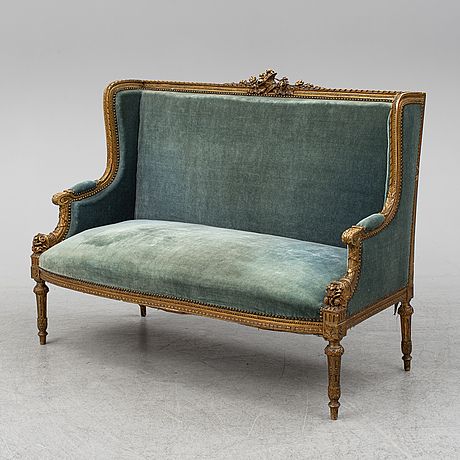 English Antique Furniture, Louis Xvi Furniture, Upholstered Settee, Georgian Furniture, Fun Furniture, Antique Sofa, English Antiques, Antique Chairs, Louis Xvi Style