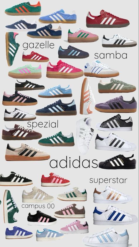 Adidas Shoes Aesthetic, Inspi Shoes, Shoe List, Samba Shoes, Campus Style, Trendy Shoes Sneakers, Preppy Shoes, Pretty Shoes Sneakers, Shoes Outfit Fashion