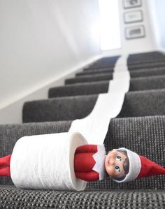 Elf On The Shelves, Elf Ideas Easy, Bad Elf, Elf Of The Shelf, Christmas Elf Ideas, Jul Diy, Shelf Elf, Elf Shelf, Christmas Elf On The Shelf