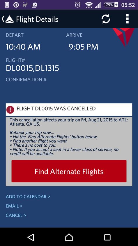 Delta Flight, Cancelled Flight, Flight, Quick Saves