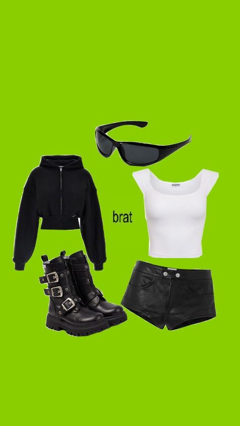 brat basic costume Brat Costume Ideas, Brat Themed Outfit, Brat Halloween Costume, Brat Inspired Outfits, Brat Outfits Ideas, Brat Concert Outfit, Brat Aesthetic Outfit, Brat Costume, Brat Outfits