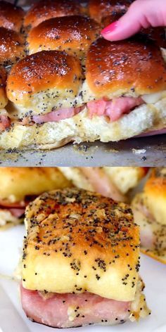 Looking for an easy dinner idea or appetizer ideas? This Hawaiian ham and cheese sliders recipe is easy to make plus They are the best Hot Ham and cheese sliders! Try this quick and Easy ham sliders recipe today! #eatingonadime #appetizer #easyappetizer #recipes #easyrecipes #sliders #ham Brunch Meals Easy, The Best Lunch Recipes, Lunch Ideas Work Picky Eaters, Easy Dinner For 7 People, Food That Can Be Served Room Temp, Easy Dinner Recipes Toddler Friendly, Fun Easy Dinner Ideas, Ham Sliders On Hawaiian Rolls Easy, Light Dinners For Two