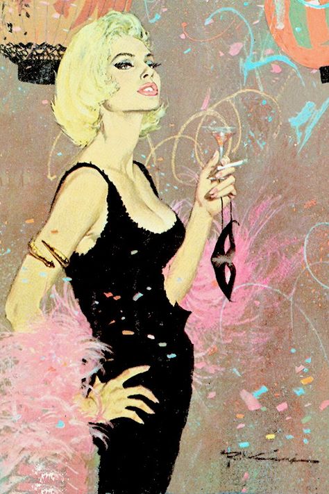 Art Pulp Fiction, Arte Pulp, Robert Mcginnis, Pulp Fiction Art, Pinup Art, Pulp Art, Illustration Vintage, Art Et Illustration, Arte Pop