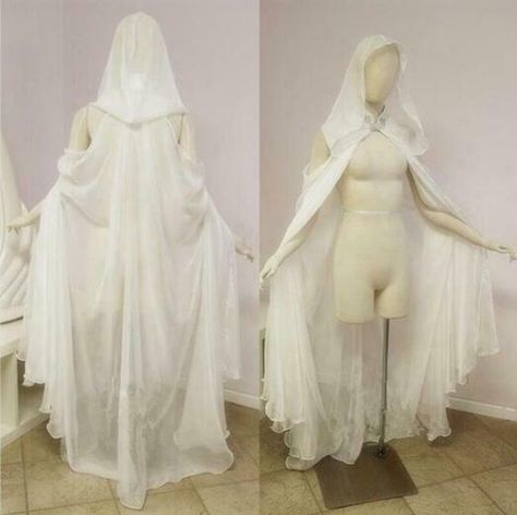 Wedding Cape With Hood, Faerie Cosplay, Cosplay Design, Dress Stole, Wedding Cloak, Victorian Life, Cloak Coat, Outfit References, Cape Shawl