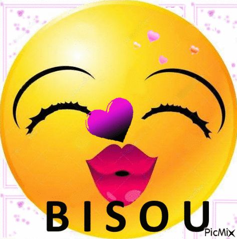 Sending A Kiss, Calin Gif, Images Emoji, Kiss Images, Cross Eyed, Beautiful Good Night Images, Emoji Images, Funny Emoji, A Kiss