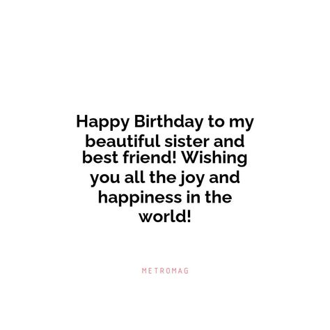 Send your elder sister the perfect birthday wish with one of these quotes. Find the perfect birthday message to send her. | # #BirthdayWishes #Quotes Hbd Sister Quotes, Quotes On Sisters Birthday, Sister Wishes Happy Birthday, Happy Birthday Wish For Sister, Cute Birthday Wishes For Sister, Sister Birthday Captions, Sisters Birthday Quotes, Sister Birthday Wishes Messages, Birthday Note For Sister