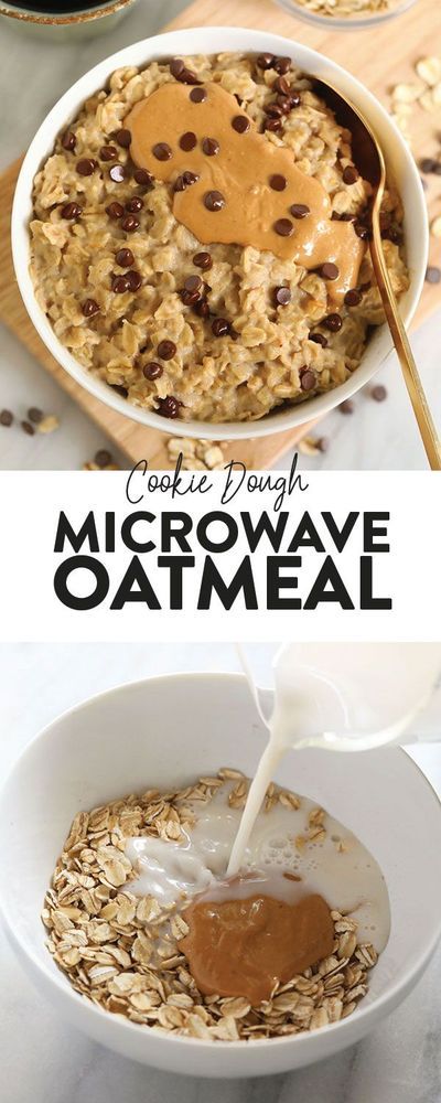 Cookie Dough Vegan, Microwave Oatmeal, Old Fashioned Oats, Healthy Oatmeal Recipes, Breakfast Oatmeal Recipes, Plats Healthy, A Healthy Breakfast, Dessert Party, Healthy Oatmeal