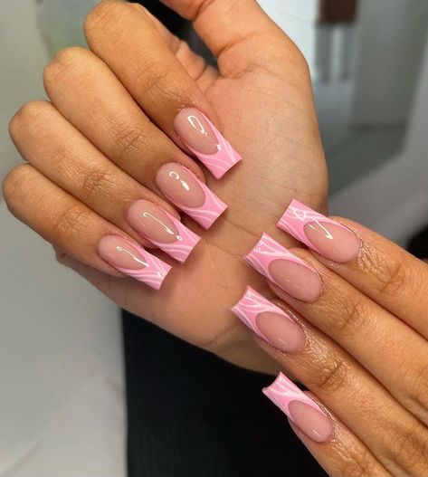 Highschool Nails, Pink Tip Nails, Silver Gradient, Nails Holiday, Quick Nail, Star Night, Spring Acrylic Nails, Work Nails, Classy Acrylic Nails