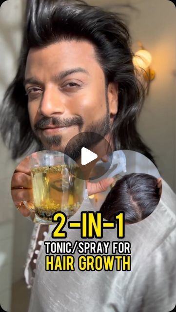 Rohit Bose on Instagram: "#NotAndAd 2-in-1 homemade hair growth tonic that you can drink and spray! ✨❤️

Say goodbye to hair loss and hello to luscious locks with this magical seed mix:

- Kalaunji (Nigella Seeds): Stimulates hair growth, improves scalp health, and reduces inflammation.
- Methi (Fenugreek Seeds): Enhances hair strength, promotes hair growth, and reduces dandruff.
- Dhaniya Seeds (Coriander Seeds): Nourishes hair follicles, improves hair texture, and promotes hair growth.
- Saunf (Fennel): Improves hair thickness, reduces hair fall, and promotes healthy hair growth.
- Jeera (Cumin Seeds): Stimulates hair growth, improves scalp health, and reduces inflammation.
-Flaxseed: Rich in omega-3 fatty acids, promotes hair growth, improves hair texture, and reduces inflammation.

To Hair Growth Tonic Homemade, Hair Growth Drinks, Hair Spray For Hair Growth, Homemade Hair Growth, Hair Growth Tonic, Hair Thickness, Homemade Hair, Hair Toner, Reduce Hair Fall