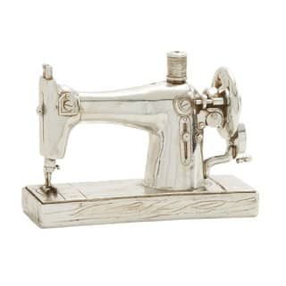 Benzara Silver Sewing Machine Decor Sewing Machine Decor, Sewing Machine Png, Top Model Fashion, Sewing Machine For Sale, Antique Sewing Table, Old Sewing Machines, Sewing Machine Parts, Antique Sewing Machines, Vintage Sewing Machines