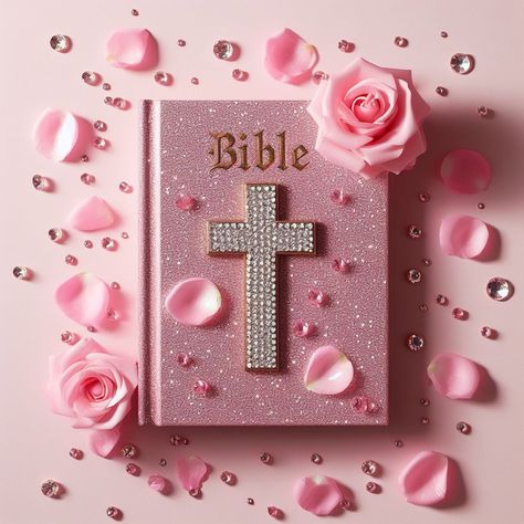 Bible Pictures Aesthetic, Christen Wallpaper, Pink God Quotes, Pink Bible Quotes Wallpaper, Girly Christian Wallpaper, Happy Bible Quotes, Pink Bible, Iphone Wallpaper Quotes Inspirational, Bible Quotes Background