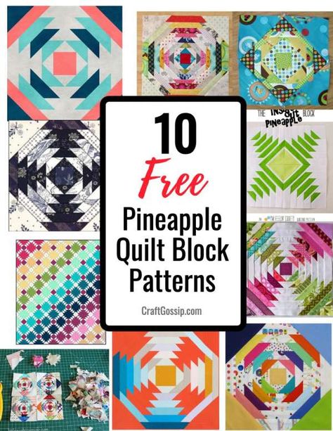 Exploding Pineapple Quilt Block, Foundation Paper Piecing Patterns Free Pineapple, Pineapple Paper Piecing Pattern, Paper Pieced Pineapple Quilt Block, Alaska Magic Quilt Pattern, Pineapple Log Cabin Quilt Pattern, Pineapple Block Quilts Ideas, Pineapple Quilt Block Pattern Free, Pineapple Block Quilt Pattern