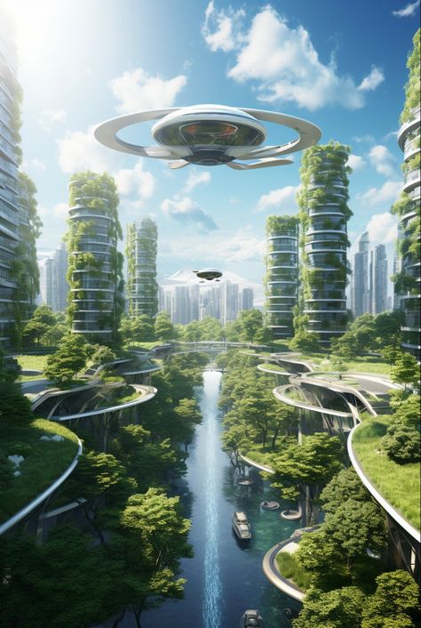 Utopia World, Futuristic City Utopia, Alien City, Utopia Dystopia, Future Earth, Eco City, Sci Fi City, Sustainable City, Fantasy City