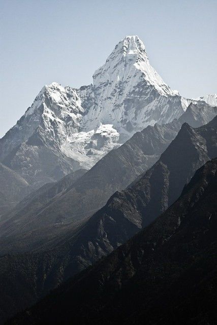 Ama Dablam | Ama Dablam mountain, in Nepal Himalayas | Denis Messié | Flickr Nature Snow, Mountain Aesthetic, Mountains Aesthetic, Mountain Wallpaper, Mountain Photos, Gray Aesthetic, Snow Mountain, Ideas Photography, Landscape Wallpaper