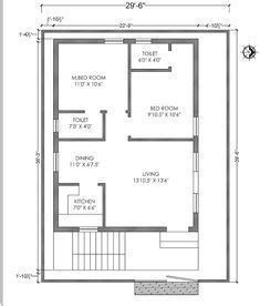 2bhk Plan, Kitchen Vastu, Town House Plans, 20x30 House Plans, Single Storey House Plans, 20x40 House Plans, 30x40 House Plans, 2bhk House Plan, Indian House Plans