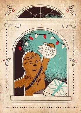 All I Want For Xmas Is Posters | Displate Star Wars Christmas Cards, Chrismas Cards, Star Wars Cartoon, Star Wars Cards, Giant Card, Star Wars Christmas, Star Wars Logo, Star Wars Wallpaper, Hello Kitty Iphone Wallpaper