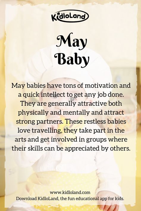 Secret of a May Baby! KidloLand reveals amazing personalities and qualities about May baby! #may #baby Born In May Quotes, Birth Month Meanings, Birth Month Personality, May Born, Making Memories Quotes, Birthday Month Quotes, Birth Month Quotes, May Baby, Month Meaning