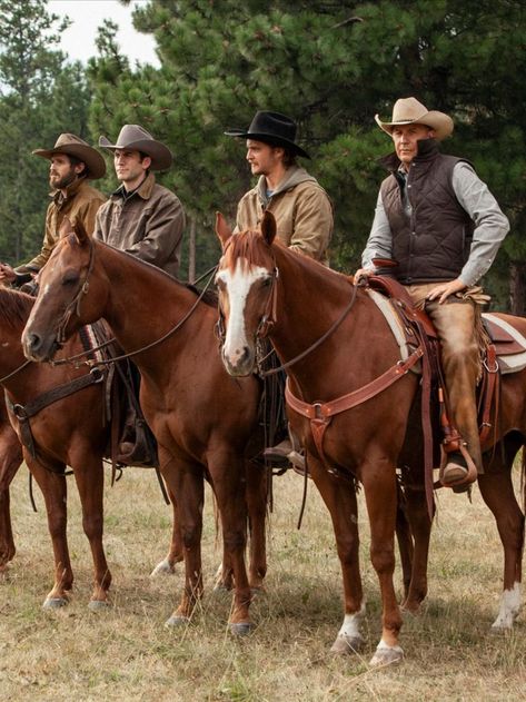 The 5th Season of Yellowstone premieres on November 13th on the Paramount Network. The episodes leave plenty wondering where they can get the incredible jackets they see on screen. Without official confirmation of where they came from, it can be hard to act on the aesthetic, even if you're interested — until now. This is our guide to the jackets you see on Yellowstone. Ranch Retreat, Dave Annable, Yellowstone Series, Luke Grimes, Kelly Reilly, Cole Hauser, Wilde Westen, Kevin Costner, Horse Pictures