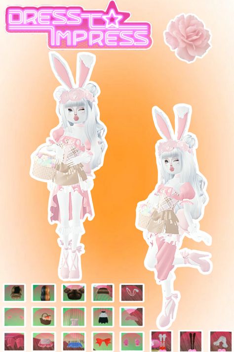 • 🏵️ • - #fyp #dti #dresstoimpress #dress #to #impress #roblox #dtiideas #aesthetic #outfitideas #dresstoimpressideas #idea #board #pin #robloxpin #robloxdti #robloxdresstoimpress Dress To Impress Easter Bunny, Easter Bunny Dress To Impress, Easter Dress To Impress, Dti Theme Festive Holiday, Bunny Dress To Impress, Dress To Impress Festive Holiday Theme, Festive Holiday Dress To Impress, Avatar Theme, Easter Bunny Dress