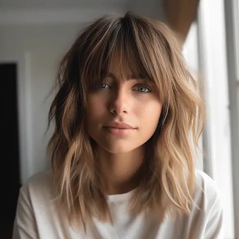 43 Stunning Curtain Bangs with Layers Hairstyle Ideas Bangs With Medium Hair, Lob Haircut, Hair 2024, Long Hair With Bangs, Haircuts With Bangs, Curtain Bangs, Shoulder Length Hair, Medium Length Hair Cuts, Great Hair