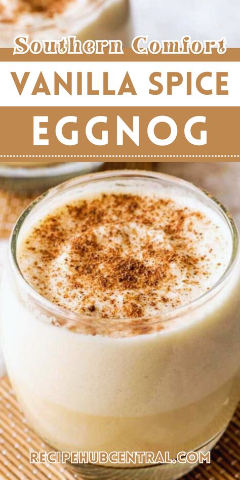 The holidays are a great time to enjoy creamy eggnog. The Southern Comfort Vanilla Spice Eggnog Recipe makes this classic drink even better. Egg Nog Recipe Easy, Whipped Egg Whites, Classic Eggnog, Eggnog Recipe Homemade, Spiced Eggnog, Easy Eggnog, Homemade Eggnog, Diy Easy Recipes, Vanilla Spice