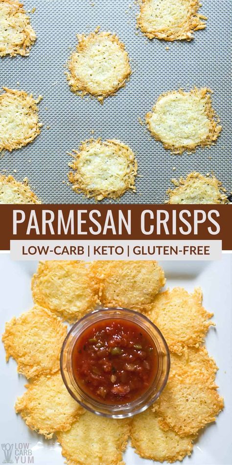 Parmesan Crisps Recipe, Keto Cheese Chips, Parmesan Cheese Crisps, Parmesan Crisps, Cheese Chips, Cheese Crisps, Recipes Beef, Keto Cheese, Cheese Snacks