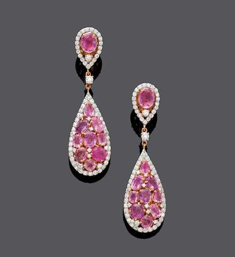 Diamonds Pendants, Pink Sapphire Earrings, Vintage Tiara, Tiaras Jewellery, Book Jewelry, Royal Jewels, Royal Jewelry, Sapphire Earrings, Contemporary Jewellery