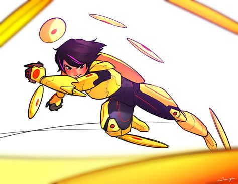 Big Hero 6 Film, Gogo Tomago, Hiro Big Hero 6, Adult Coloring Designs, Baymax, Hero 6, Gummy Bear, Big Hero 6, Big Hero