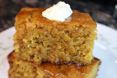 Sweet Potato Cornbread Cabbage Recipes Southern, Sweet Potato Cornbread, Cornbread Recipe Sweet, Delicious Muffins, Honey Cornbread, Candied Sweet Potatoes, Yummy Sweet Potatoes, Sweet Cornbread, Cornbread Recipe