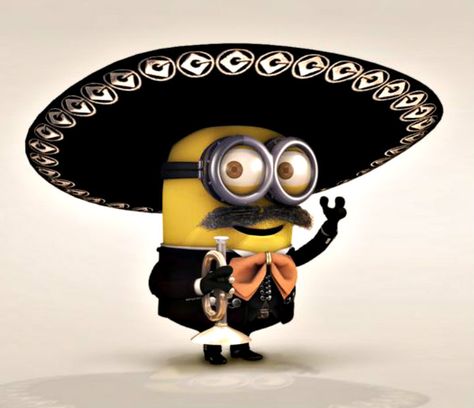 Mariachi Minion 3 Minions, Despicable Minions, Yellow Guy, Minions Love, Cute Minions, A Minion, Minions Despicable Me, Minion Quotes, Happy Birthday Fun