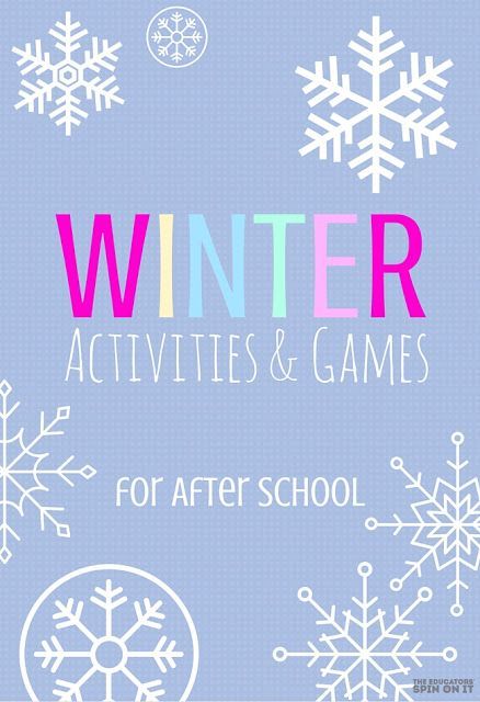 Ideas for January Activities, Crafts and Games for School Ages for After School Fun with Parents After School Club Activities, After School Schedule, Games For School, January Ideas, Winter Classroom Activities, January Activities, School Age Activities, After School Care, January Crafts