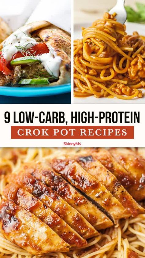 Low Carb High Protein, Low Fat Low Carb, Low Carb Low Fat Recipes, Protein Dinner, Healthy High Protein Meals, Crock Pot Recipes, Makanan Diet, Low Carb Diet Recipes, Healthy Low Carb Recipes