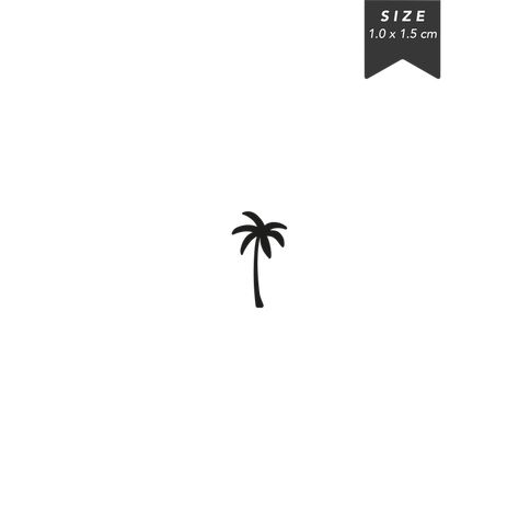 Small Palm Tree Tattoo Small Palm Tree Tattoo, Small Beach Tattoos, Tree Tattoo Men, Mini Palm Tree, Palm Tree Drawing, Small Palm Trees, Palm Tattoos, Tree Tattoo Designs, Palm Tree Tattoo