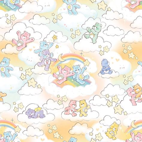 Happy #SundayFunday from all your Care Bears besties! | Instagram Care Bear Laptop Wallpaper, Carebears Aesthetic Wallpaper Laptop, Bears Wallpaper, Care Bears Aesthetic, Care Bears Wallpaper, Paper Tablet, Beads Craft Kids, Care Bears Vintage, Pink Teddy Bear