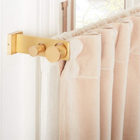 The 8 Types of Curtain Rods — and Where to Use Them | Hunker Types Of Curtain Rods, Wrap Around Curtain Rod, Gold Curtain Rods, Long Curtain Rods, Mid Century Curtains, Cafe Curtain Rods, Double Curtain Rod, Steel Curtain, Double Rod Curtains