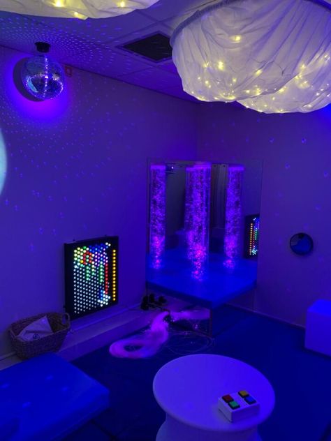 Sensory Room Design, Install and Servicing. Sensory Room Adults, Sensory Room For Adults, Kids Sensory Room, Adult Sensory Room, Sensory Room Ideas For Adults, Sensory Room Design, Sensory Room Ideas, Sensory Bedroom, Sensory Rooms