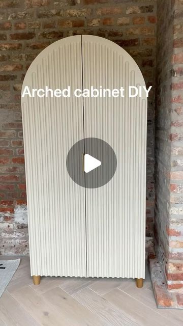 Transformations Before/After on Instagram: "Gorgeous arched fluted cabinets by @oakappledecor" Fluted Wardrobe, Fluted Cabinets, Cabinet Diy, Diy Cabinets, Gloucester, Bee, Road, Wardrobe, On Instagram