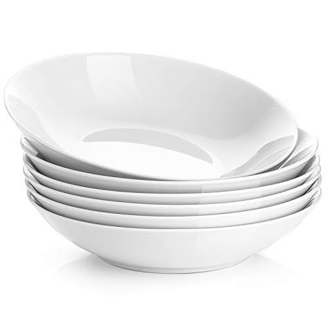 Pasta And Salad, White Pasta Bowls, Gerobak Dorong, Salad Pasta, Pasta Bowl Set, Soup Bowl Set, Salad Bowls Set, Kitchen Bowls, Pasta Bowl