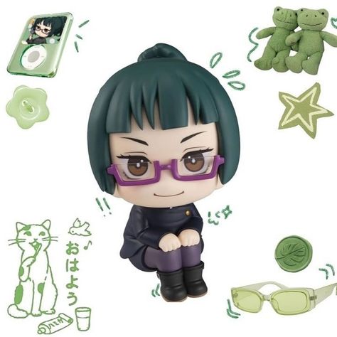 Nobara & Maki coming soon! Stay tuned👾 #jjk #jujutsukaisen #zenanimemarket #anime #manga #toji #maki #nobarakugisaki Jujutsu Kaisen Maki Icon, Maki Zenin Pfp, Look Up Figures, Maki Aesthetic, Jjk Figures, Nendoroid Png, Jjk Maki, Maki Jjk, Jujutsu Kaisen Maki