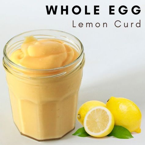 Lemon Curd Uses, Lemon Curd Recipe, Whole Eggs, No Waste, Lemon Curd, Lemon Recipes, 4 Ingredients, Jelly, Frosting