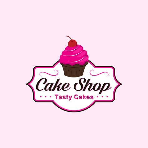 Download Premium Sweet cake bakery shop logo and discover more Professional Graphic Resources on Freepik. #feepik #vector #birthday #birthdaycake #cake #cakevector #cakeshop #cakelogo #sweetshop Cake Logo Design Graphics, Cake Bakery Logo Design, Cake Graphic Design, Cake Shop Logo Design, Bakery Logo Design Ideas, Logo Cake Shop, Cake Bakery Shop, Cake Shop Logo, Logo Cake