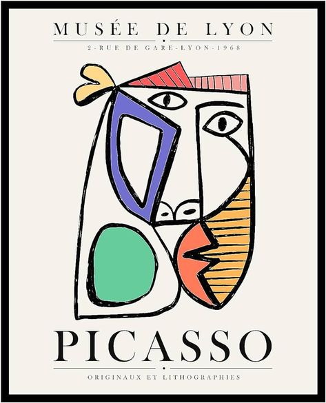 Amazon.com: Poster Master Vintage Picasso Poster - Retro Face Print - Line Drawing Art - Abstract Art - Gift for Men & Women - Minimal Wall Decor for Bedroom, Living Room, Office or Dorm - 8x10 UNFRAMED Wall Art: Posters & Prints Bedroom Decor For Men Wall Art, Picasso Poster, Picasso Drawing, Line Drawing Art, Minimal Wall Decor, Matisse Cutouts, Graphic Shirt Design, Abstract Art Poster, Picasso Paintings