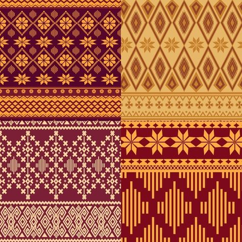 Corak Batik Malaysia, Batik Malaysia Pattern, Motif Songket Palembang, Tenun Pattern, Philippines Pattern, Songket Design, Malaysian Clothes, Wallpaper Shapes, Songket Pattern